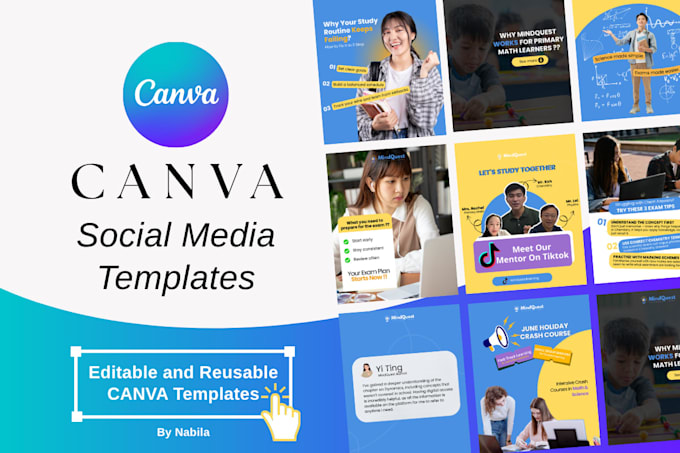 design custom canva social media templates