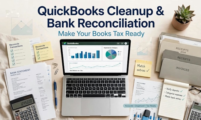 quickbooks cleanups catch up and monthly bookkeeping