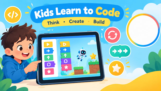 build a coding game app that teaches kids to code