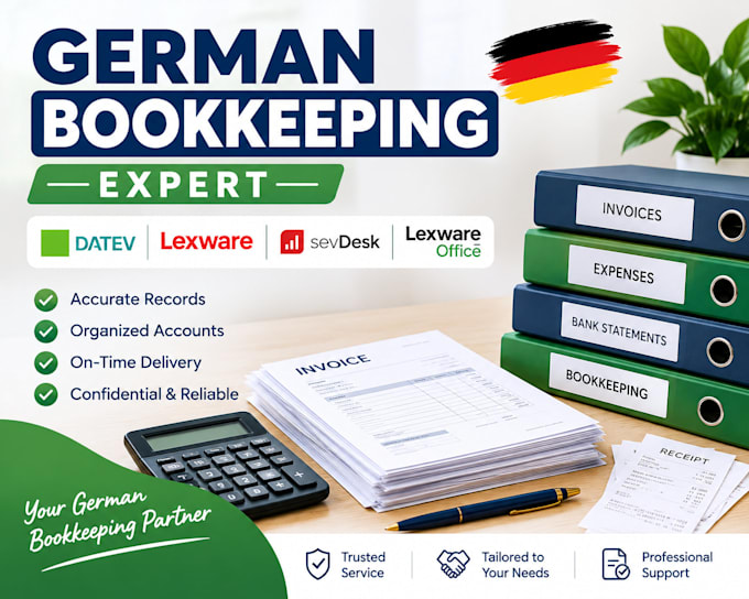 do germany bookkeeping using datev, lexware, sevdesk and lexware office
