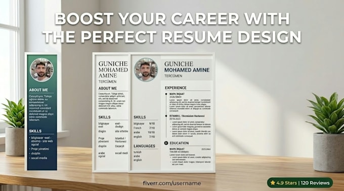 design a professional resume and cv