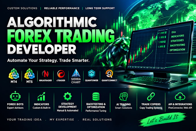 develop, install, fix code automated tradingbot and tradecopier