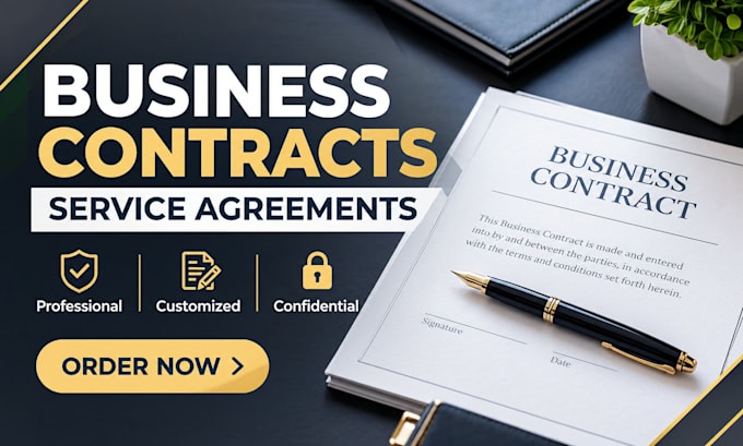 draft business contracts, service agreements and legal agreements