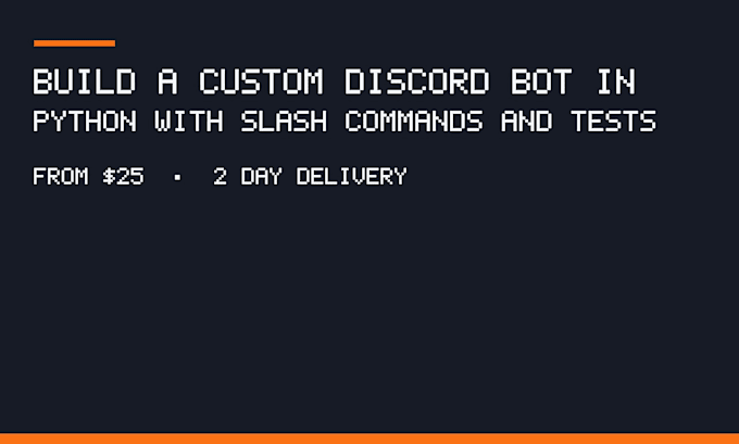 build a custom discord bot in python with slash commands