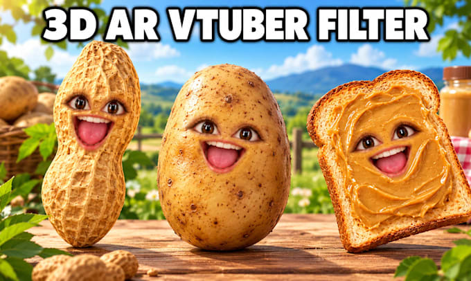 create a custom 3d ar vtuber streaming avatar with face tracking in lens studio