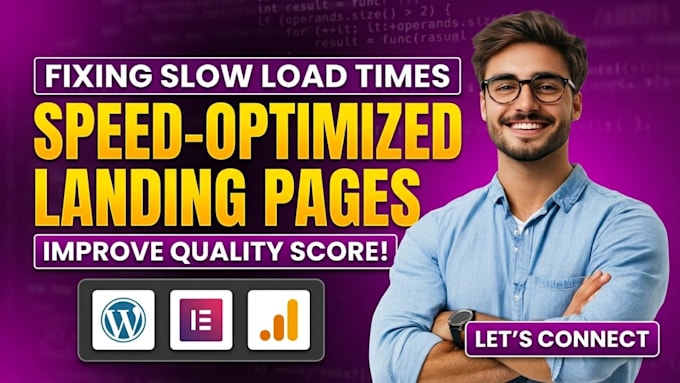 build fast loading landing page to boost ad quality score