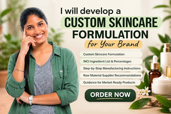 develop a cosmetic formulation for your skincare product