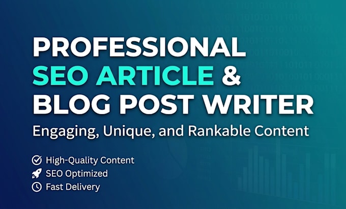 write professional blog posts and articles