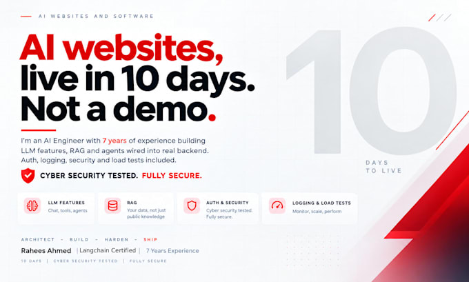 ai website development with senior engineer, production ready