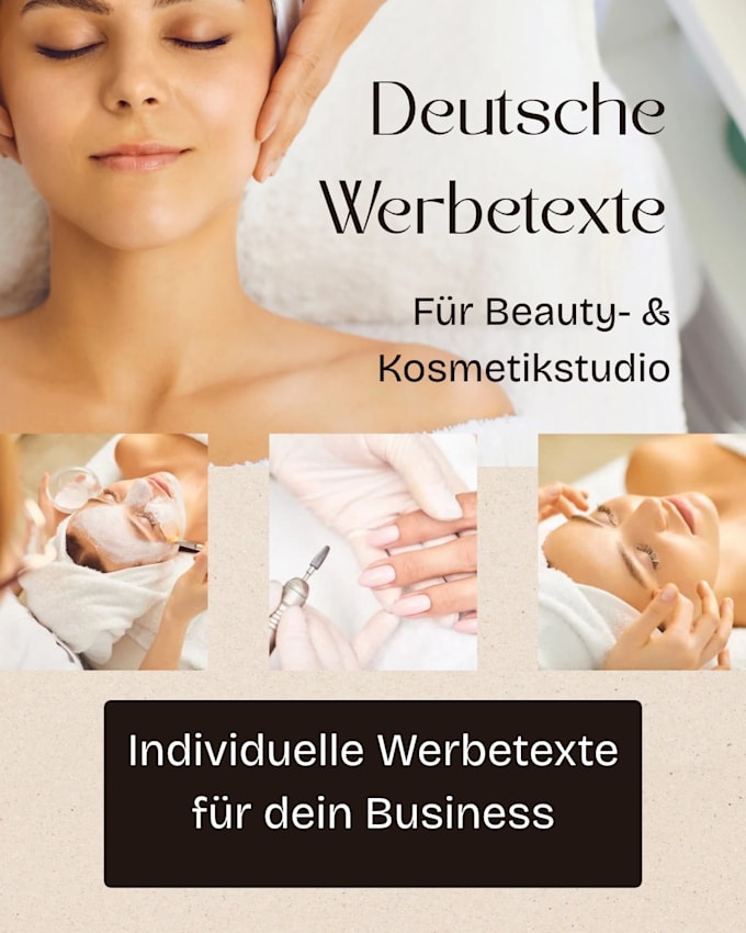 write german adversiting copy for beauty salons