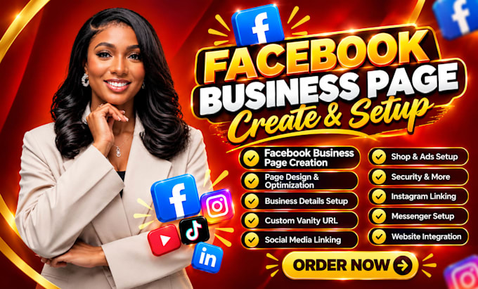 create and setup facebook business page