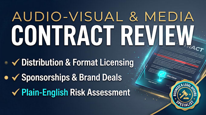 draft and negotiate your audio visual media contracts