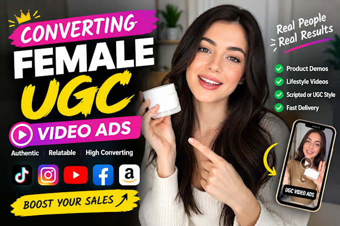 create female ugc video ads