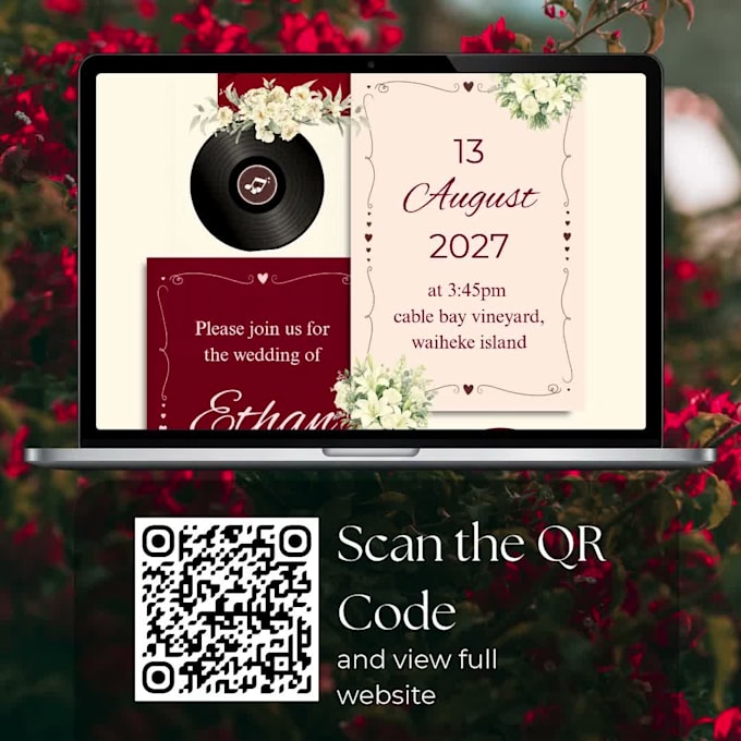 design a stunning canva wedding website with rsvp and music
