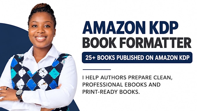 format your book for amazon KDP ebook and paperback