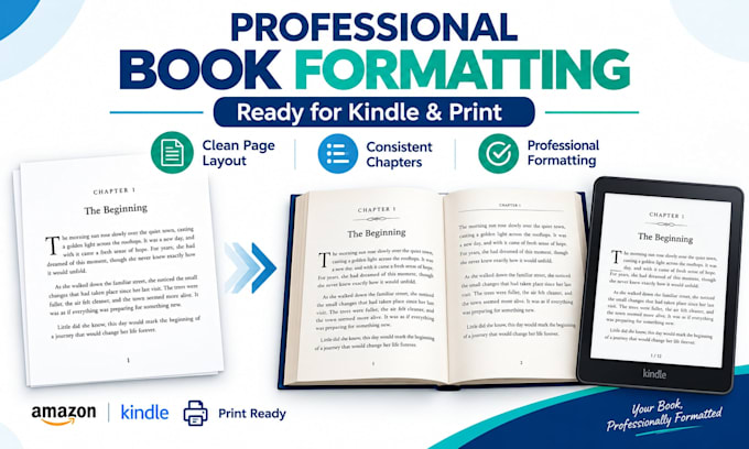 format your manuscript for ebook and paperback publishing