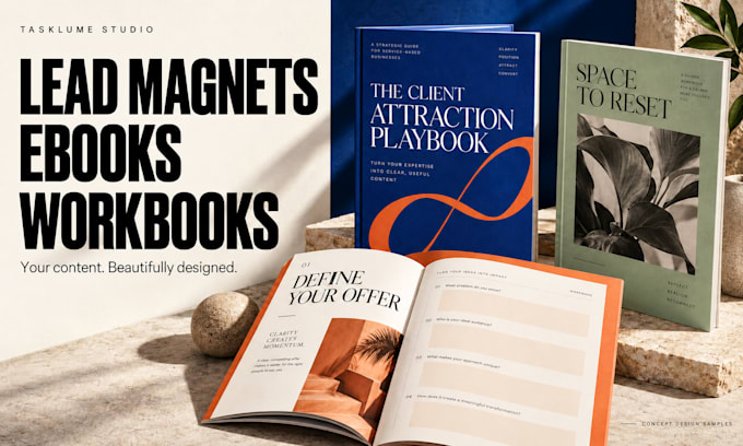 design an editable canva ebook, workbook or lead magnet