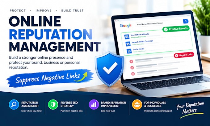 do online reputation management, ORM, services to suppress negative link