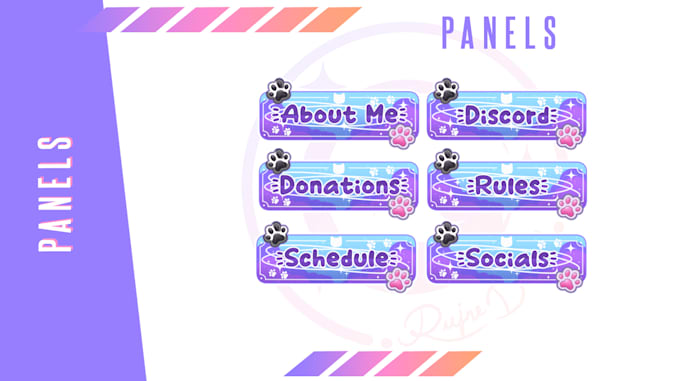 design a twitch panels
