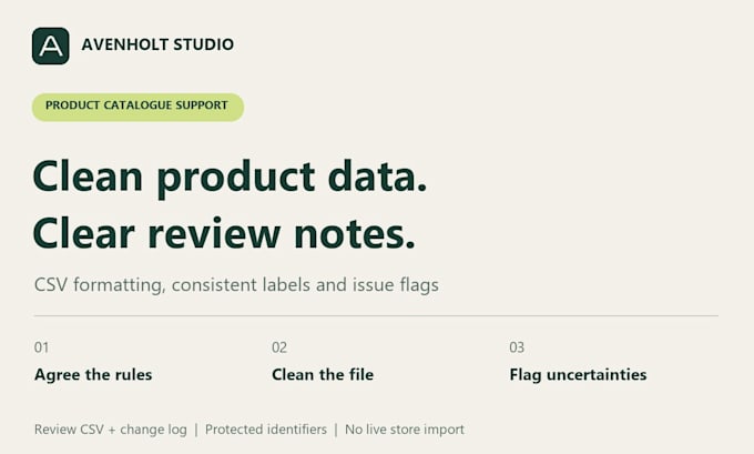 clean and standardize your product catalog CSV