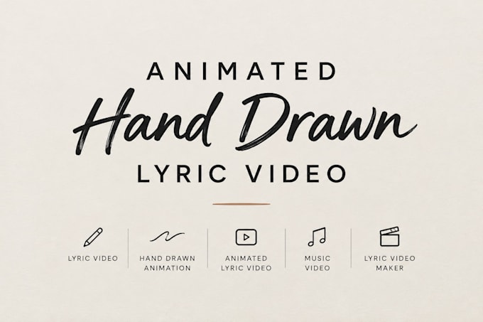 create an animated hand drawn lyric video
