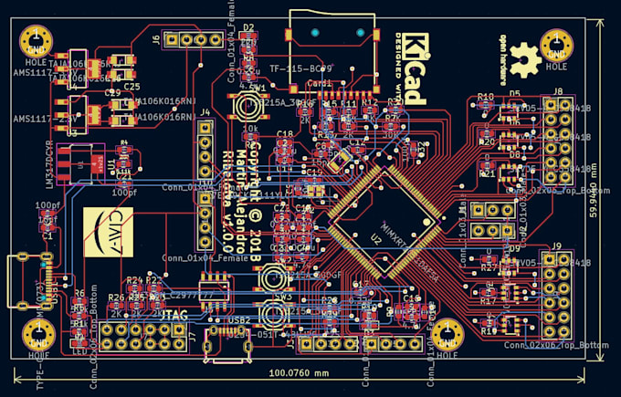 design custom pcb layouts and circuit schematics