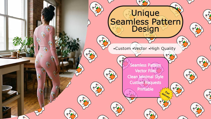do seamless vector pattern design unique and commercial use