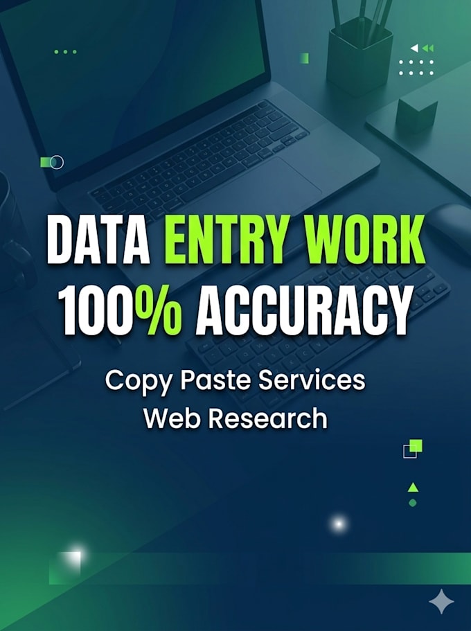 do professional data entry, web research, and copy paste work