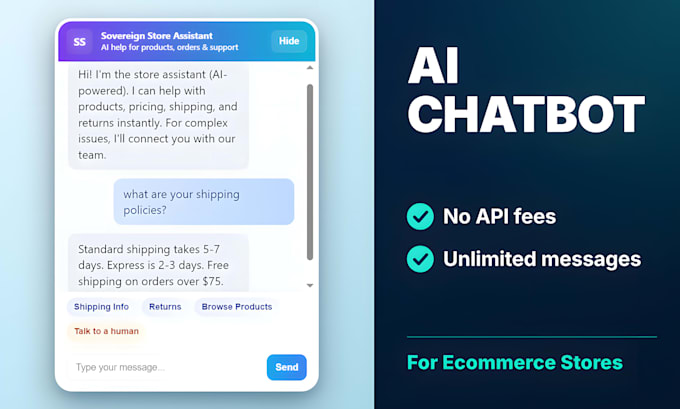 build and host an ai chatbot for your ecommerce store