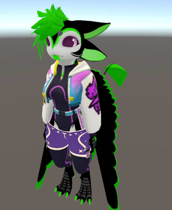 create a custom vrchat avatar retexture and addons