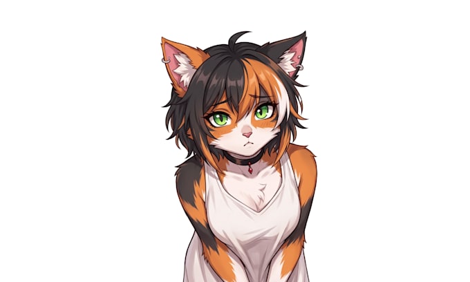 draw a custom furry pngtuber model for streaming