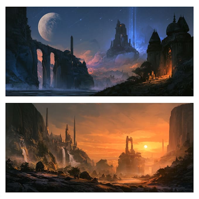 do fantasy concept art