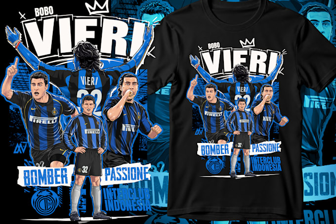 create a custom vector tshirt and merchandise illustration