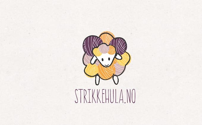 do modern handmade, crochet, sewing, craft knitting logo