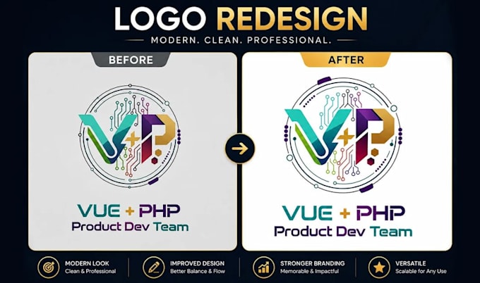 do professionally redesign and refine your existing logo
