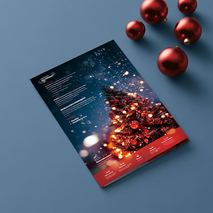 design amazing christmas flyer