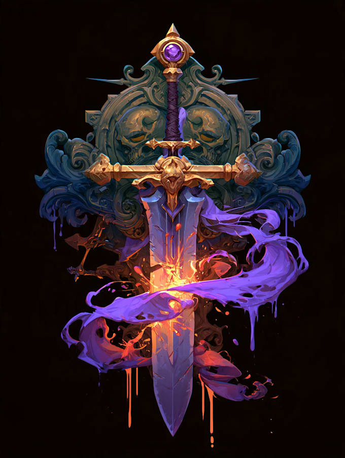draw a fantasy logo