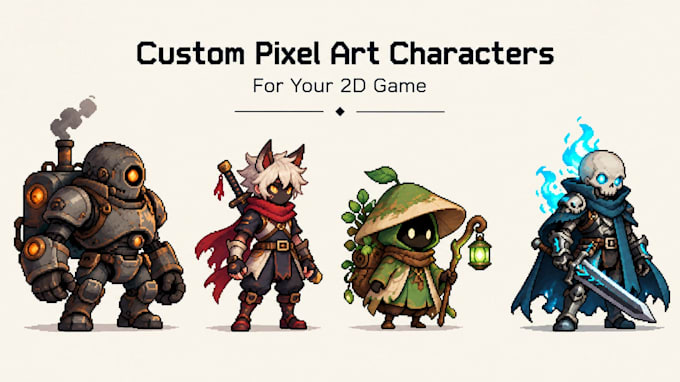 create custom pixel art characters for your 2d game