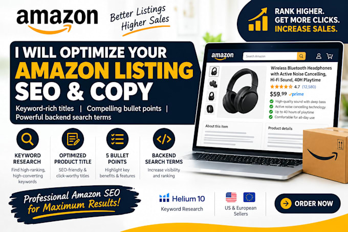 optimize your amazon listing SEO and copy