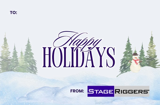 create a custom corporate event and holiday poster design