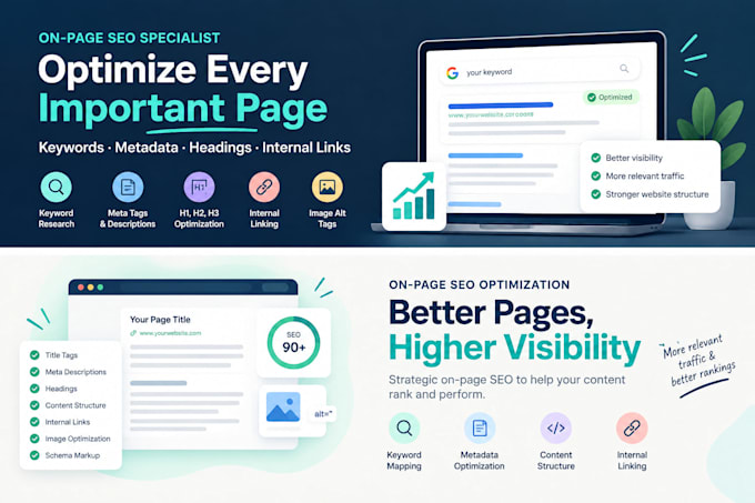 optimize your website pages with on page SEO
