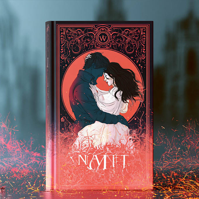 design romance book cover design