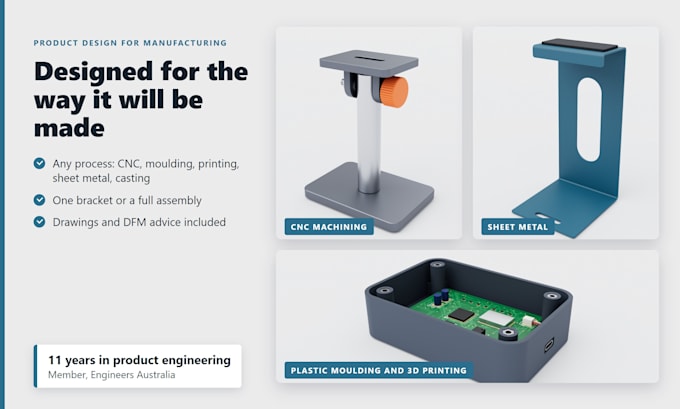 design your product for manufacturing, ready for your supplier