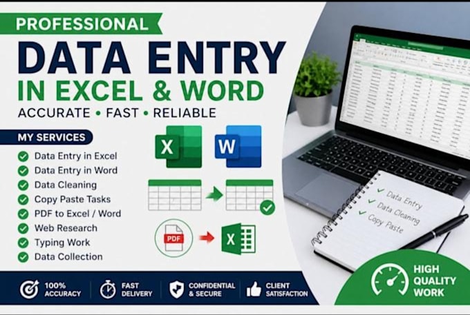 do data entry, copy typing, and PDF to word conversion
