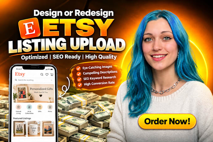 list your etsy digital products and be etsy store manager