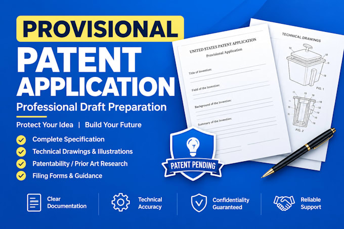draft a provisional patent application for your invention
