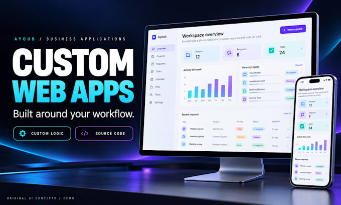 develop a custom business web app with nextjs and supabase