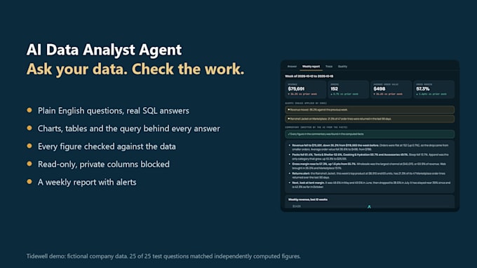 build an ai data analyst agent for your business data