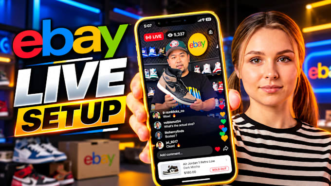 setup ebay live obs vertical stream