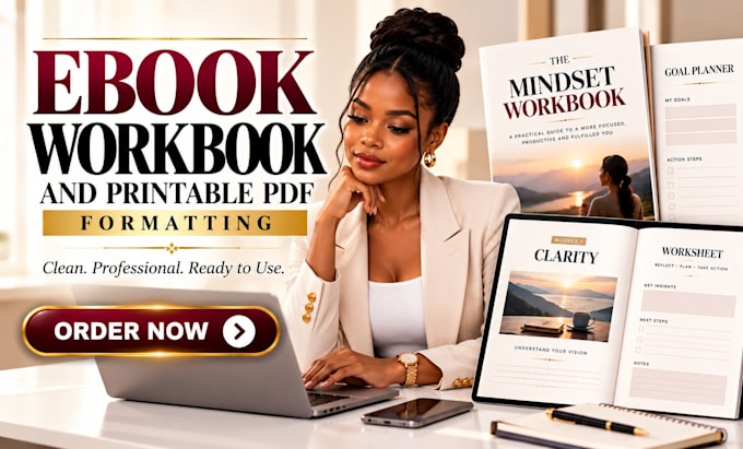 format your ebook workbook and printable PDF professionally